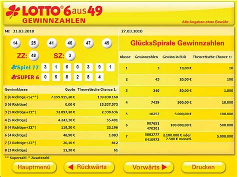 gewinnzahlen übersicht 6 aus 49.